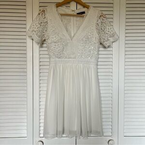 Lulus White Lace Dress
